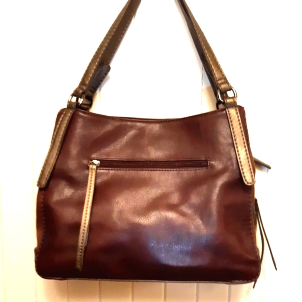 👜 KGB Tri-Colour Leather Over Shoulder Bag
